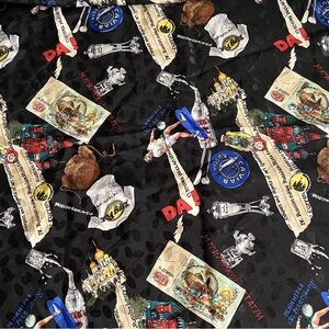 Nicole Miller Vintage Iconic Moscow Kremlin Russia 100% Silk Scarf 42 X 42”